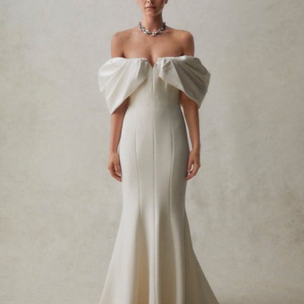 Rachel Gilbert Elegant Off-Shoulder Dress (Only Black Avail)